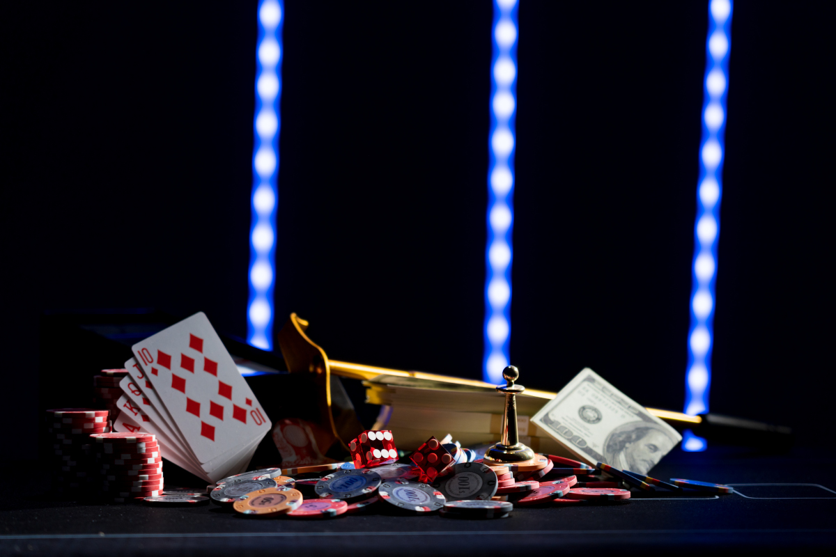 Casino set with Roulette